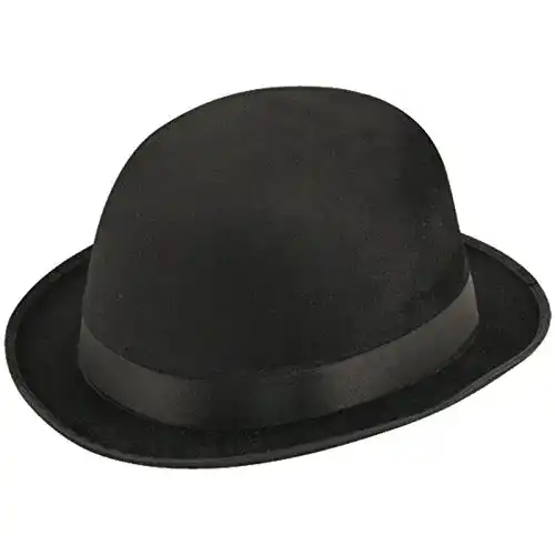 Melone (Hut) Unbekannt Schwarzer Bowler Hut 57cm Melone