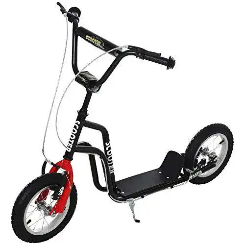 Kinderroller mit Luftreifen HOMCOM Lenker Verstellbar