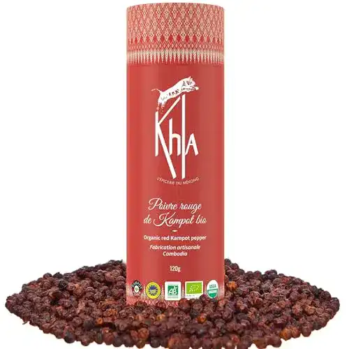 Kampot-Pfeffer Khla – Roter Premium-GGA – 120 g – Pfefferkörner