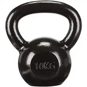 Kettlebell (10 kg) Amazon Basics, Kugelhantel aus Gusseisen, 10 kg