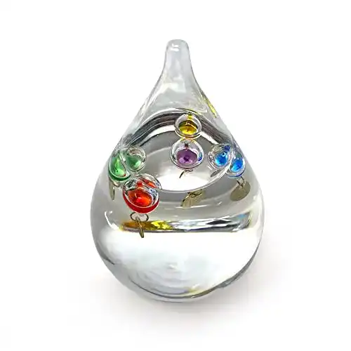 Galileo-Thermometer Thorness Freistehendes in Tropfenform