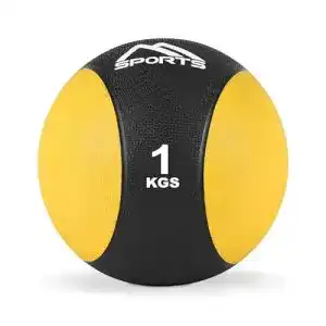 Medizinball MSPORTS 1 kg – Professionelle Studio-Qualität