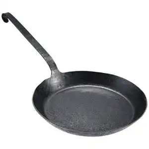 Waidlerpfanne Turk 65534 Eisenpfanne mit flachen Hakenstiel
