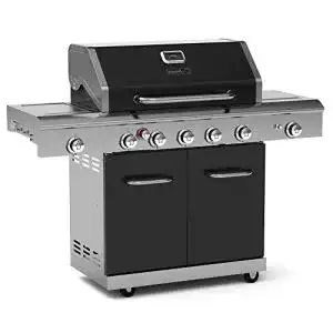Gasgrill schwarz Nexgrill Deluxe 5B Gasgrill 5 + 2 Brenner