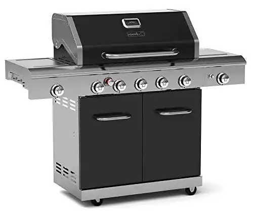 Gasgrill schwarz Nexgrill Deluxe 5B Gasgrill 5 + 2 Brenner