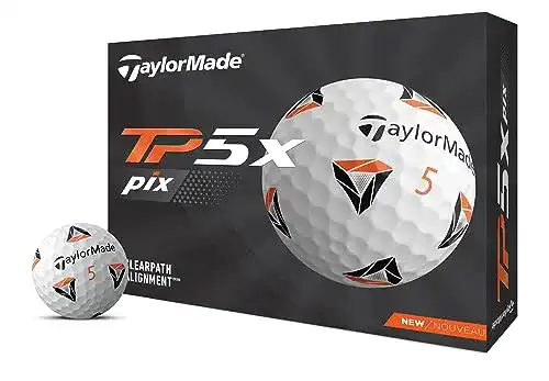 Taylormade-Golfbälle TaylorMade 2021 TP5x Pix 2.0 Golfbälle Weiß