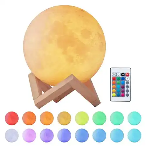 Mond-Lampe EXTSUD 15cm Mond Lampe 16 Farben 3D