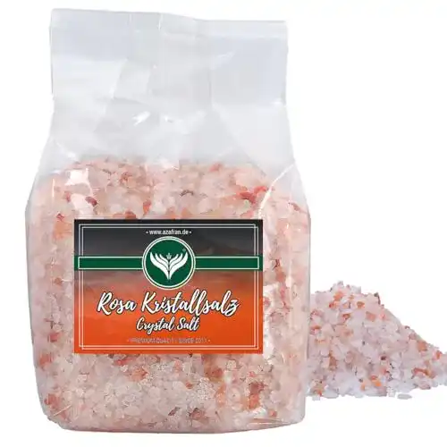 Himalaya-Salz Azafran Rosa Kristallsalz, Steinsalz grob 2-5mm, 1kg