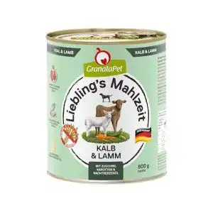 Glutenfreies Hundefutter GranataPet Liebling’s Mahlzeit Kalb, 6 x