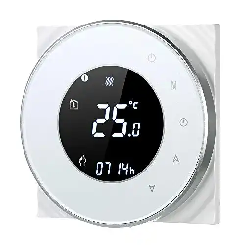 Raumthermostat WLAN Decdeal, rund, LCD Touchscreen