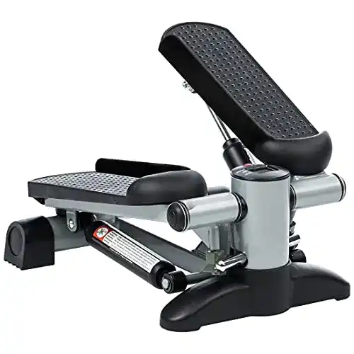 Mini-Stepper Ultrasport Up-Down-Stepper, Mini-Fitnessgerät inkl. Trainingscomputer mit vielen Funktionen