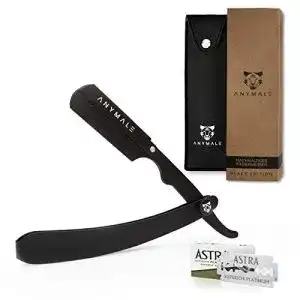 Rasiermesser ANYMALE ® Black Edition + 10 Wechselklingen
