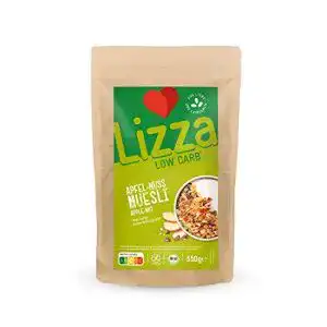 Früchte-Müsli Lizza Low Carb Muesli Apfel-Nuss, 550 g
