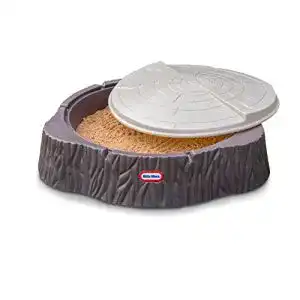 Sandkasten little tikes 644658E3 mit Deckel, Baumstamm Woodland