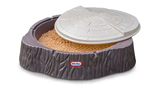 Sandkasten little tikes 644658E3 mit Deckel, Baumstamm Woodland