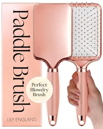 Paddelbürste Lily England Professionelle Paddle Brush in Rosegold