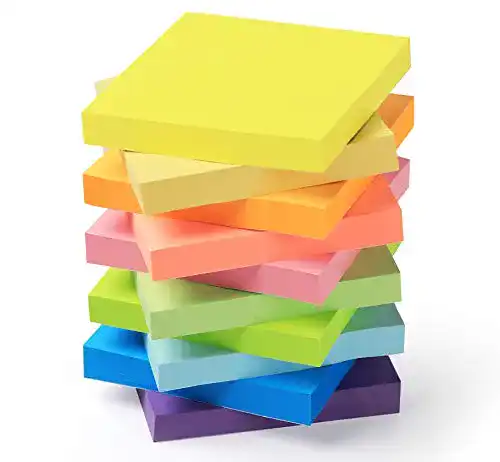 Haftstreifen Agoer 10 Stück Haftnotizen 76x76mm Super Sticky