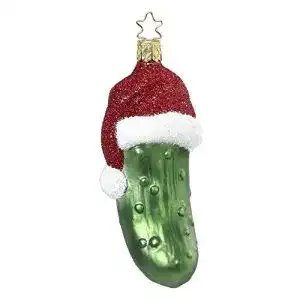 Weihnachtsgurke Inge-glas, Gurke von Hand gefertigt 12 cm