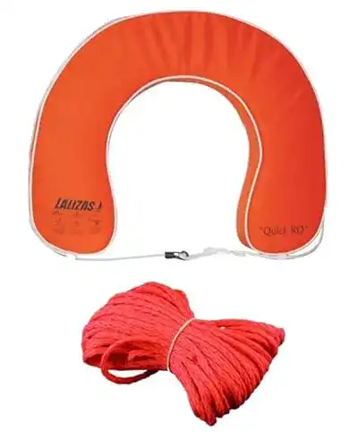 Rettungsring Bootskiste Hufeisen mit 30 Meter Wurfleine