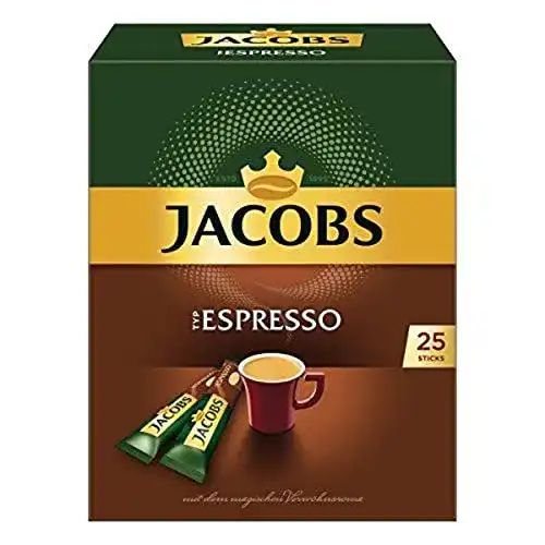 Die beste Löslicher Kaffee Jacobs Espresso, 25 Instant Kaffee Sticks 2026 Test Bestseller Löslicher Kaffee Jacobs Espresso, 25 Instant Kaffee Sticks