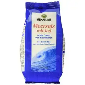 Meersalz Alnatura Bio, jodiert, 6 x 500 g