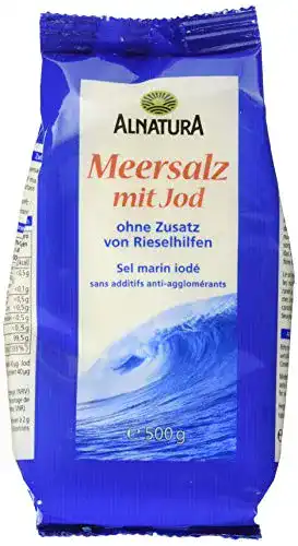 Meersalz Alnatura Bio, jodiert, 6 x 500 g