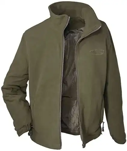 Jagdjacke Hubertus Fleecejacke Oliv warmhaltend (S)