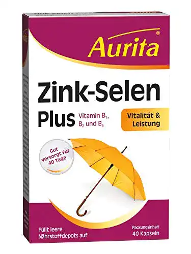Die beste Zink-Selen-Kapseln Aurita Zink-Selen Plus 40 Kapseln, 1er Pack 2026 Test Bestseller Zink-Selen-Kapseln Aurita Zink-Selen Plus 40 Kapseln, 1er Pack