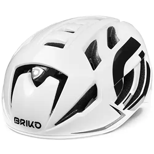 Briko-Fahrradhelm Briko Ventus 2.0 Fahrradhelm, weiß glänzend