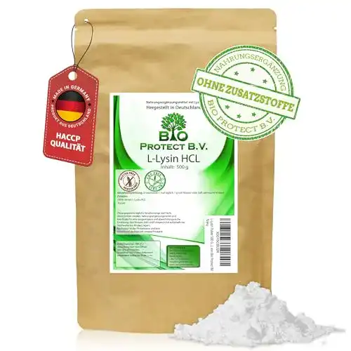 Lysin Bio Protect L- Pulver 500 Gramm ohne Zusatzstoffe