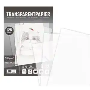 Transparentpapier Sweelov 125 Blatt Papier bedruckbar DIN A4