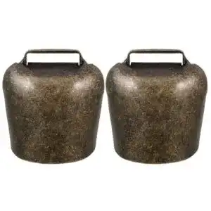 Kuhglocke EXCEART 2 Stück Schaf Glocke Anti Diebstahl Nutztier