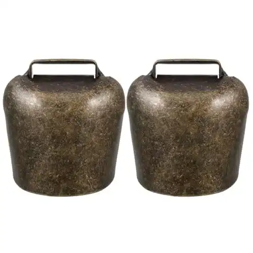 Kuhglocke EXCEART 2 Stück Schaf Glocke Anti Diebstahl Nutztier