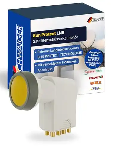 Die beste Schwaiger-LNB SCHWAIGER 5118 Octo LNB mit Sun Protect, digital 2026 Test Bestseller Schwaiger-LNB SCHWAIGER 5118 Octo LNB mit Sun Protect, digital