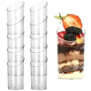 Dessertgläser BELLE VOUS 50 Stk Mini Plastik Dessertbecher L5 x