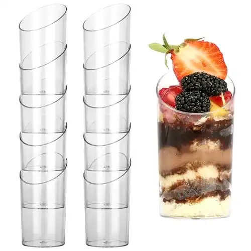Dessertgläser BELLE VOUS 50 Stk Mini Plastik Dessertbecher L5 x