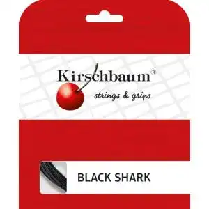 Kirschbaum-Tennissaiten Kirschbaum Saitenset Shark, Schwarz