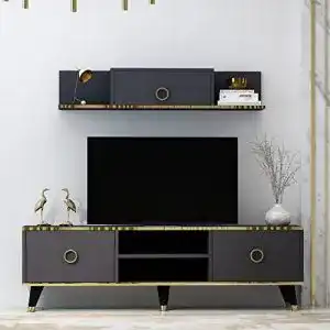 Wohnwand Homidea Sophia Wohnzimmer TV Set mit 2 Türen