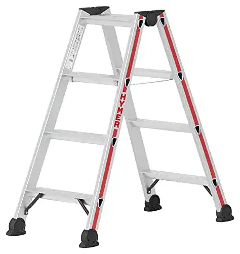 Trittleiter 4 Stufen Hymer Stufenstehleiter 2×4 Stufen