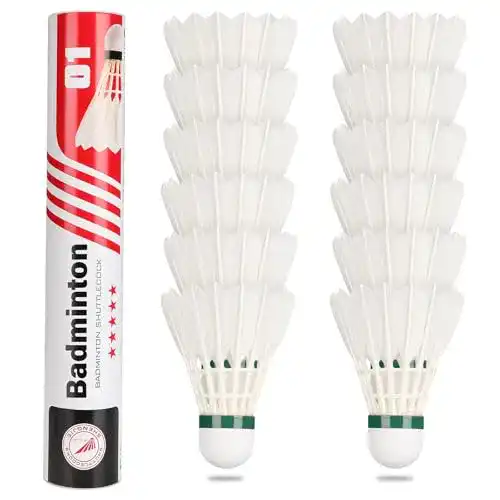 Badminton-Bälle Philonext 12 Stück Gänsefeder Badminton