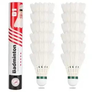 Naturfederbälle Philonext 12 Stück Gänsefeder Badminton