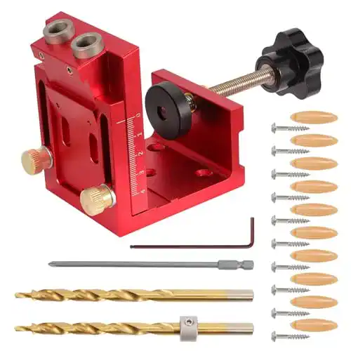 Dübelhilfe SLIIMU Pocket Hole Jig Set, Taschenloch Bohrschablone