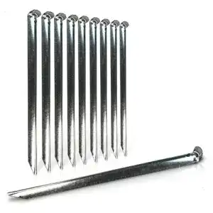 Zeltheringe diMio XL Stahl-Zelthaken Allround Rund/V-Profil 10er