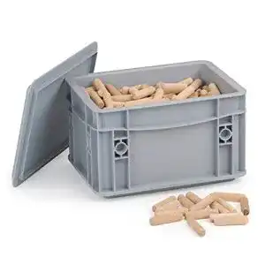 Holzdübel WFix 8mm x 40, 1kg geriffelte. lang, massive Buche