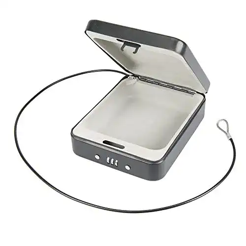 Geldkassette mit Zahlenschloss Silverline 869478 Stahlkassette
