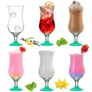 Cocktailgläser PLATINUX 400ml, aus Glas, Set, 6-Teilig