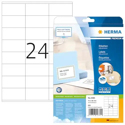 Herma-Etiketten HERMA 4360 Adressaufkleber DIN A4
