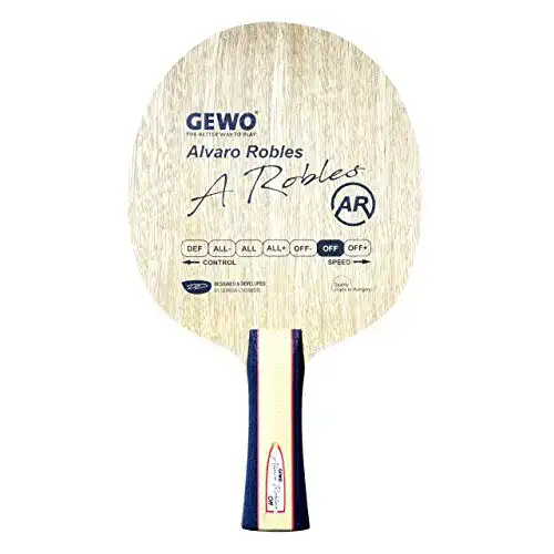 Tischtennis-Holz GEWO Erwachsene Holz Alvaro Robles Off/Pro Player Series Tischtennis, Anatomisch