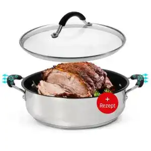 Schmorpfanne 28 cm Coolinato Schmortopf Edelstahl