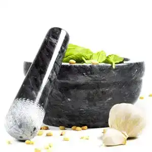 Granit-Mörser Coninx Mörser und Stößel Set, Antraciet Naturstein